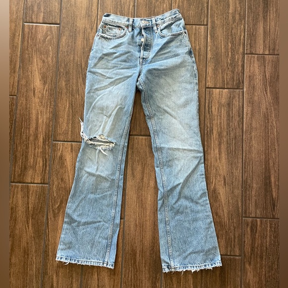 Re/Done 70’s Bootcut Denim Jeans Size 25 - Picture 1 of 9